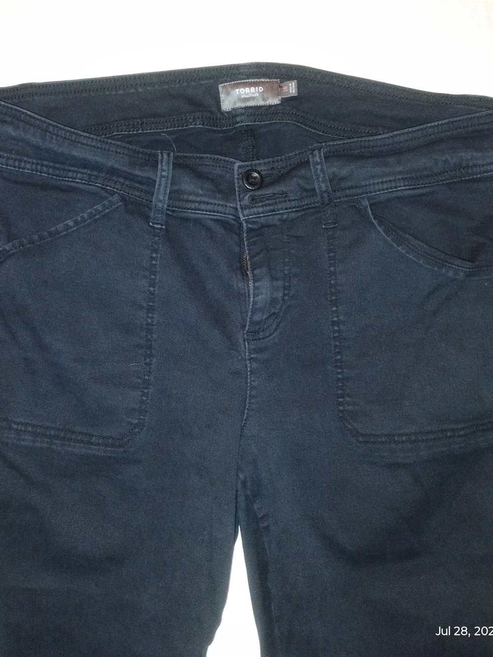 Torrid Size 18 Black Utility Jeans - Picture 2 of 9
